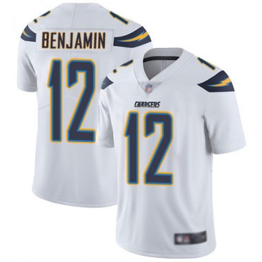 Los Angeles Chargers NFL Football Travis Benjamin White Jersey Men Limited  #12 Road Vapor Untouchable